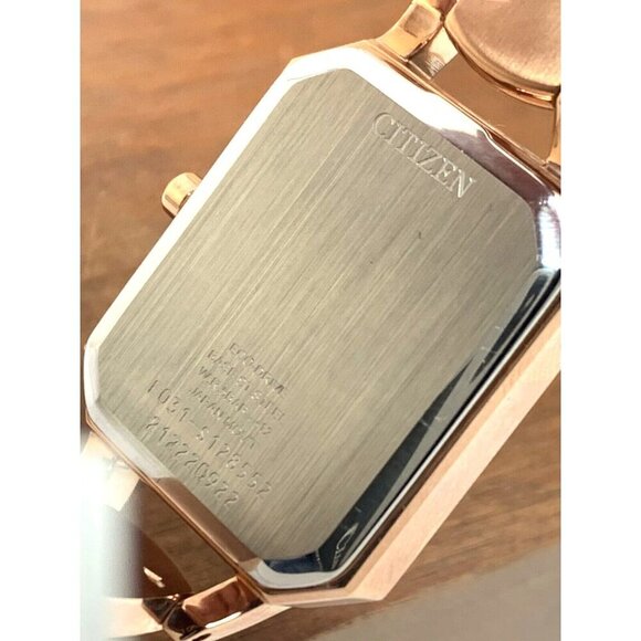 Citizen Women's Watch EM0983-51A Eco Drive Silver Dial Rose Gold Bangle … - Picture 7 of 14